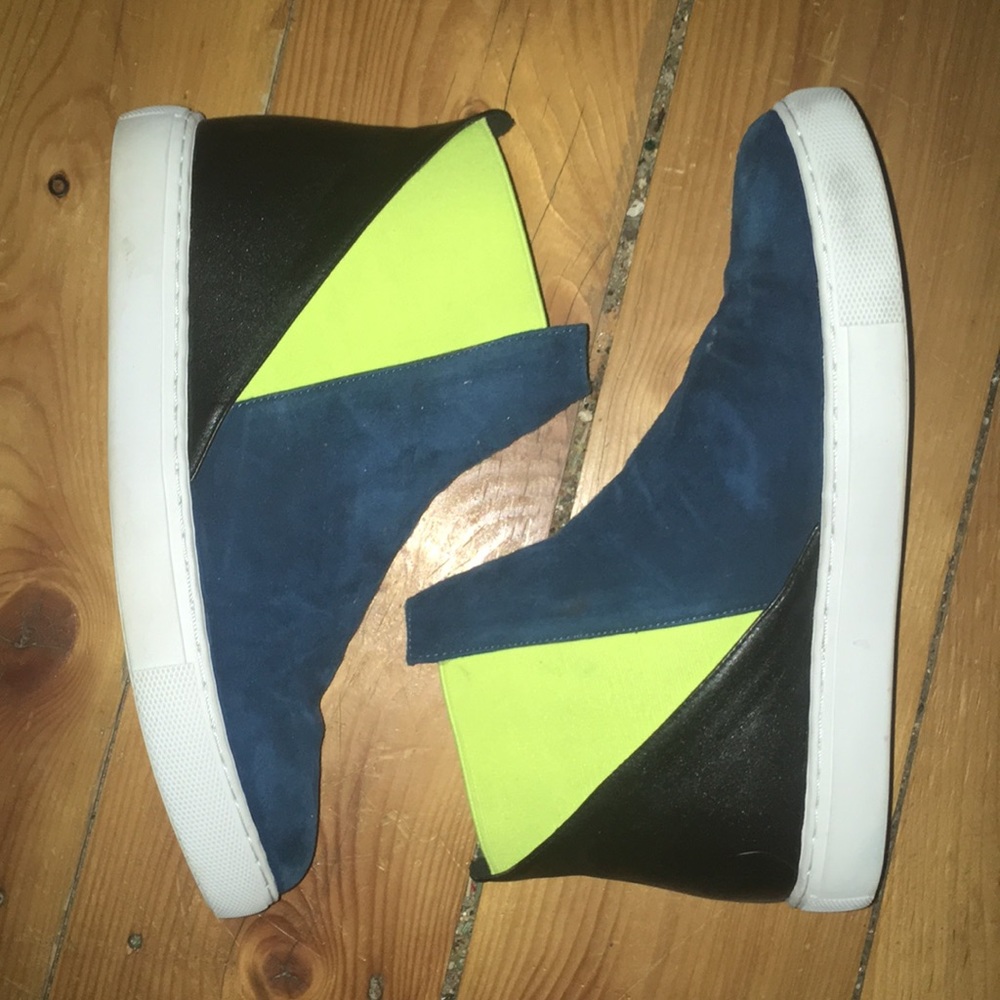 Color block high tops
